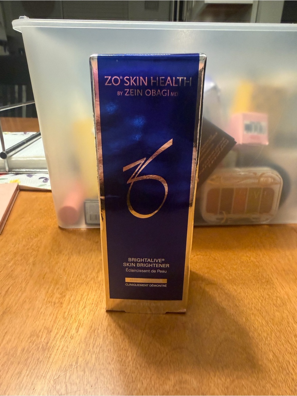 ZO Skin Health Brightalive Skin Brightener - Navy & Gold Box